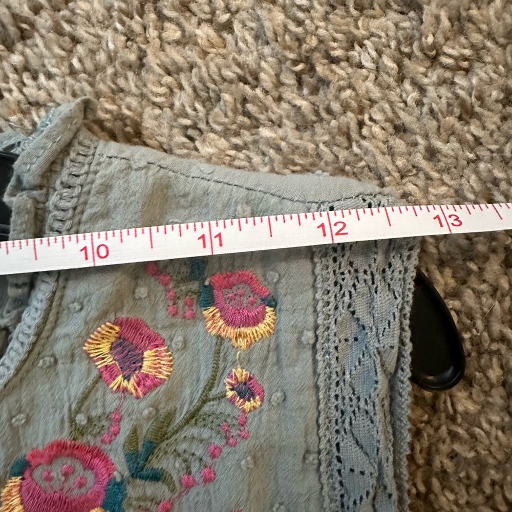 Mint green, Umgee Embroidered Mini dress - Picture 7 of 7